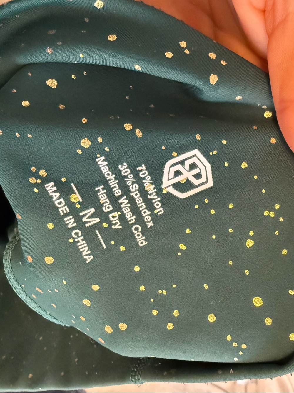 ‘Synergy’ Green/Speckled Leggings - Picture 7 of 8